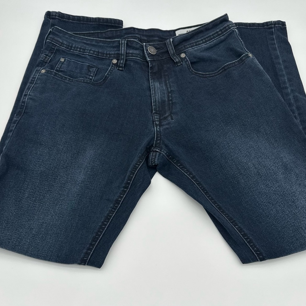Dark Denim Buffalo David Bitton Axel Slim Stretch Jeans